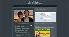 Desktop Screenshot of deafdate.com