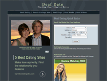 Tablet Screenshot of deafdate.com